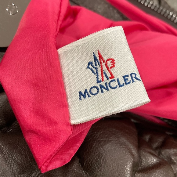 Moncler Brown Leather Made in Italy 2 Way Bag EUC - Picture 12 of 14